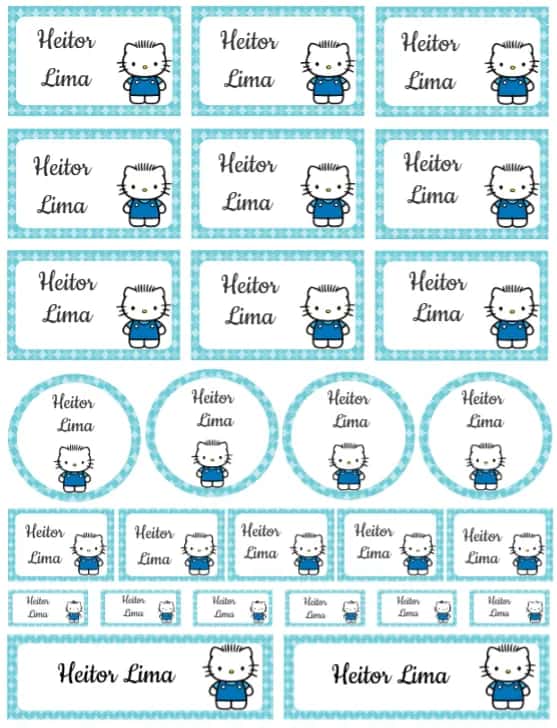 Convite Hello Kitty editável e personalizável